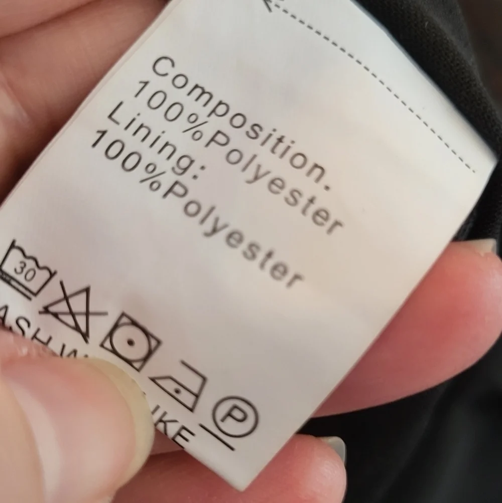 Pretty garden Puff Sleeve Wide Leg Belted Black Jumpsuit Size XL - Picture 14 of 15